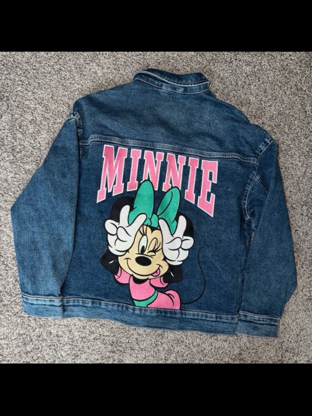 Disney Minnie Mouse Girls' Denim Jacket
